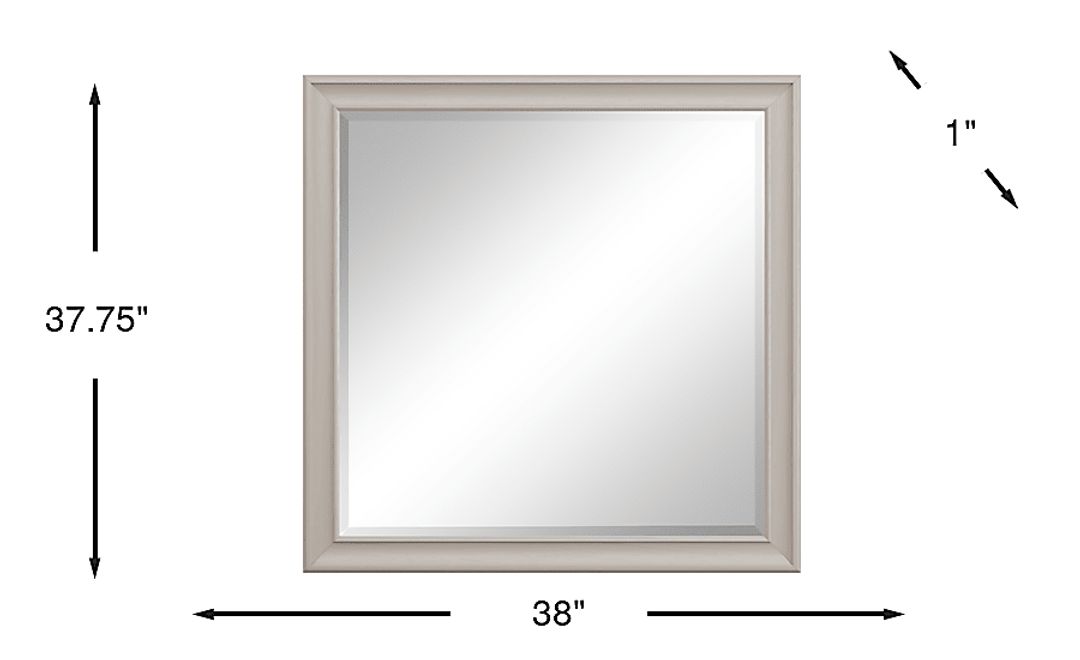 Kids Mill Valley Jr. Washed White Mirror