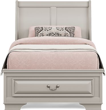 Kids Mill Valley Jr. Washed White Twin Storage Bed
