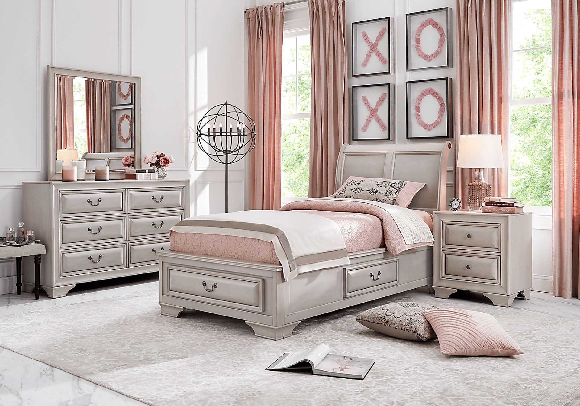 Kids Mill Valley Jr. White Dresser & Mirror - Image 2