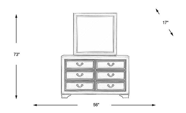 Dimension Image. Please refer to the Dimension Tab on this page for dimension details.