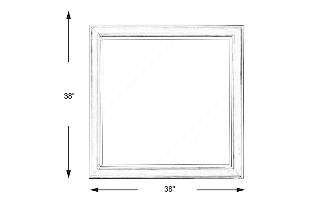 Kids Mill Valley Jr. Washed White Mirror
