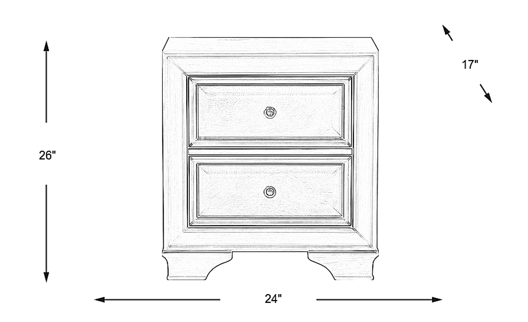 Kids Mill Valley Jr. White Nightstand