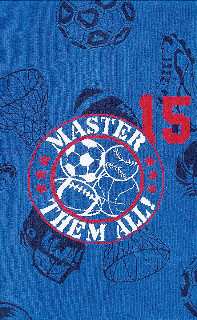 Kids Mini Athlete Blue 2'8 x 4'8 Rug - Thumbnail - Image 1