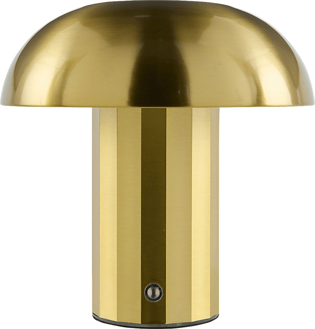 Kids Mini Mush Gold Lamp