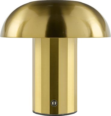 Kids Mini Mush Gold Lamp