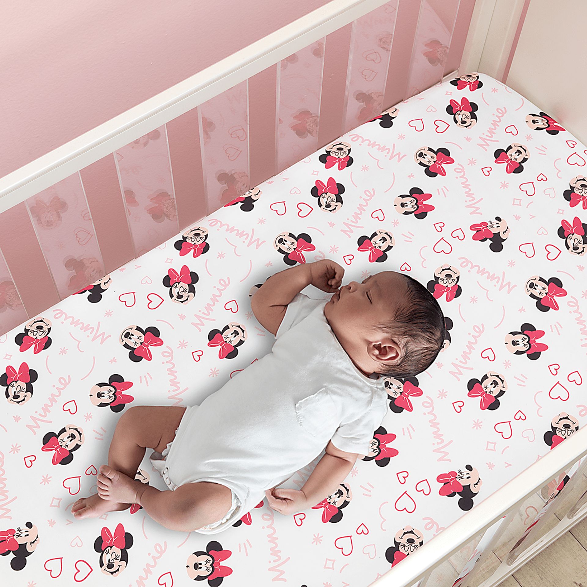 Minnie mouse cot bed bedding on sale