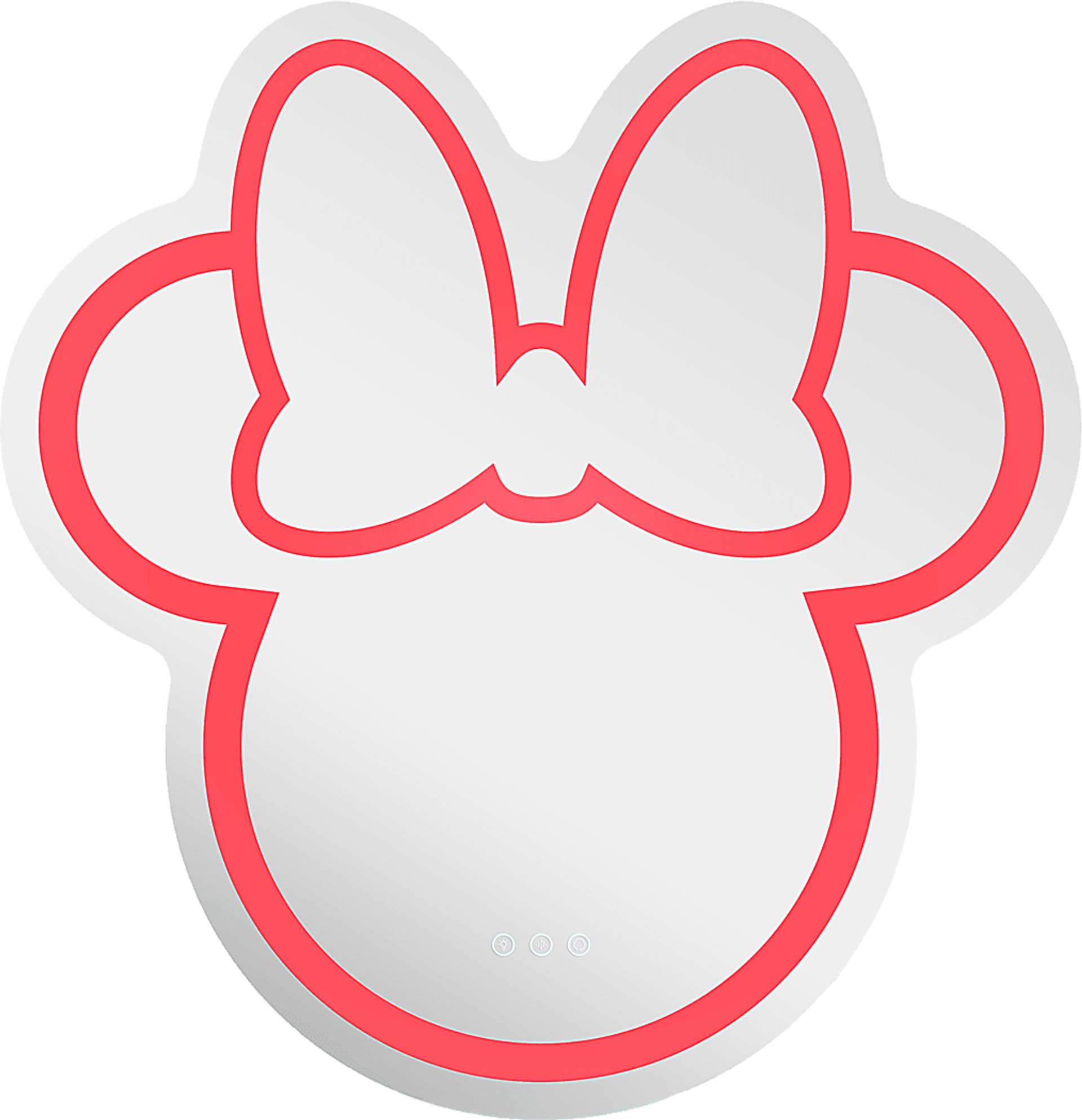 Kids Minnie Mouse White LED Wall Mirror - Image 4