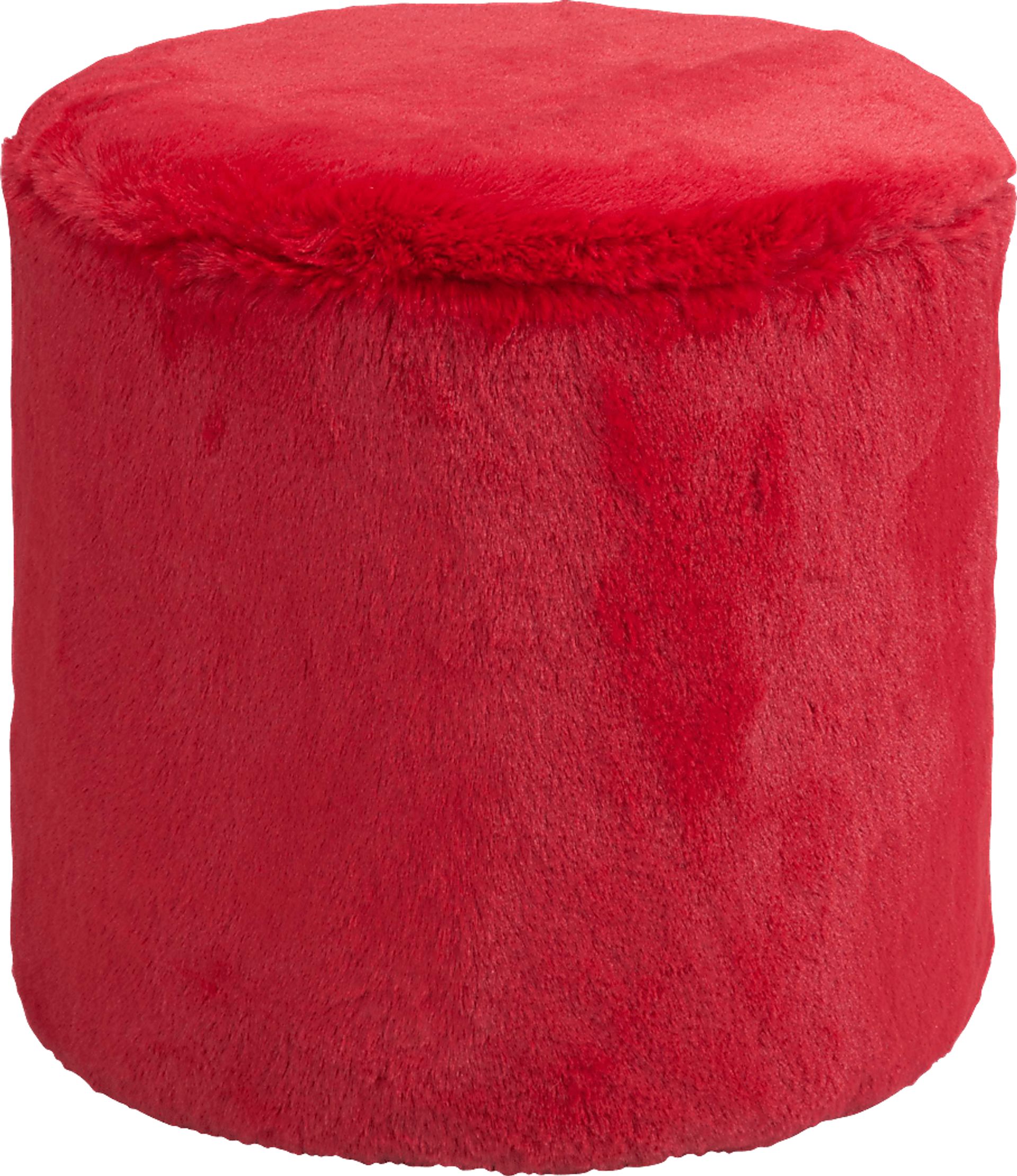 Kids Minto Red Ottoman - Image 1