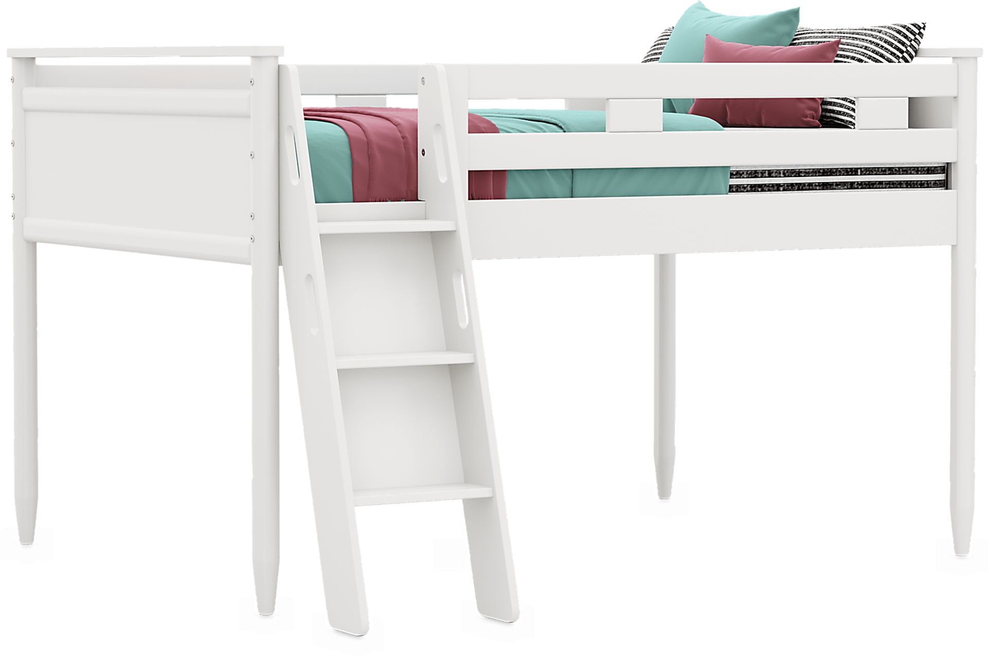 Kids Modern Colors White Full Loft - Image 1