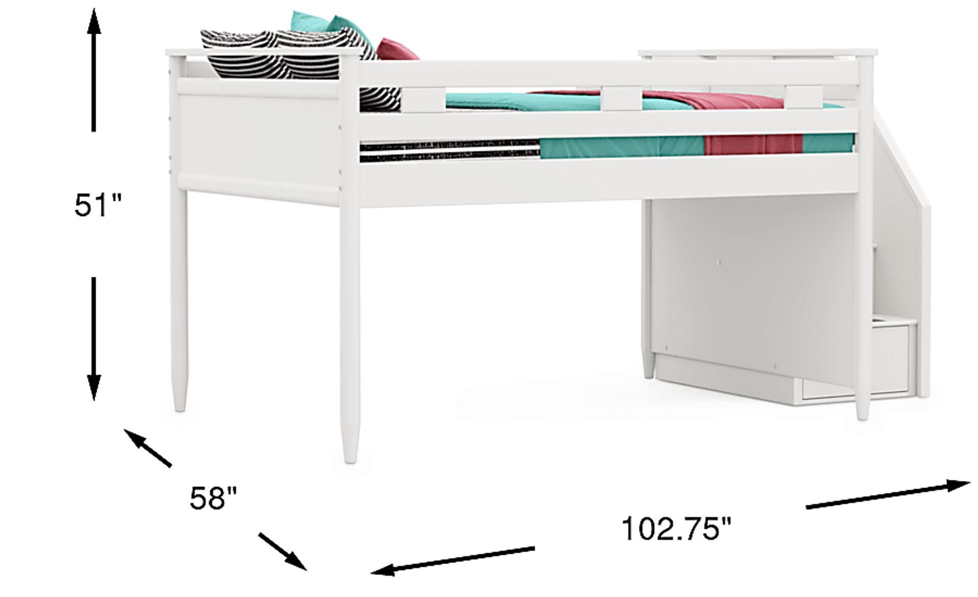 Dimension Image. Please refer to the Dimension Tab on this page for dimension details.