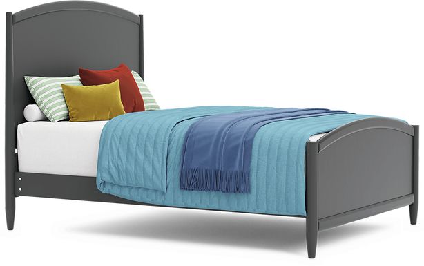 Kids Modern Colors Iron Ore Full Panel Bed