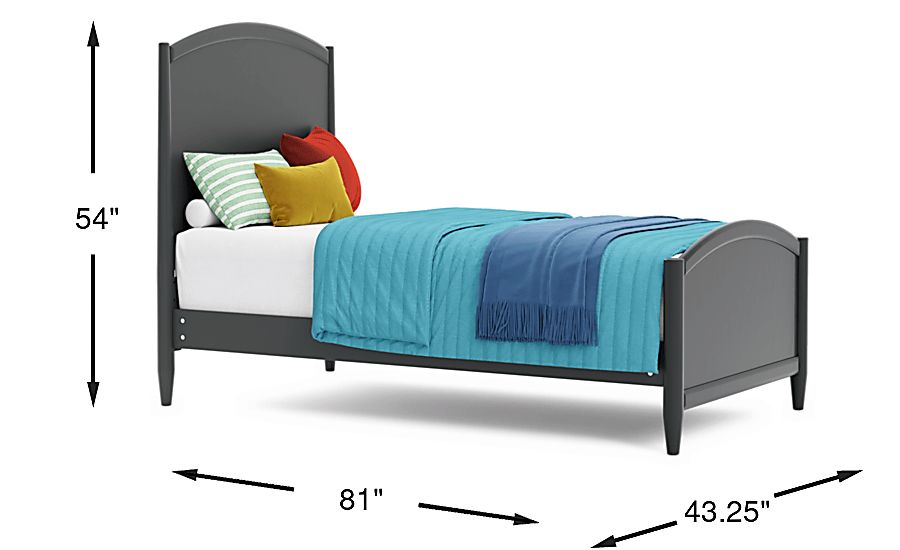Kids Modern Colors Twin Panel Bed - Thumbnail 5