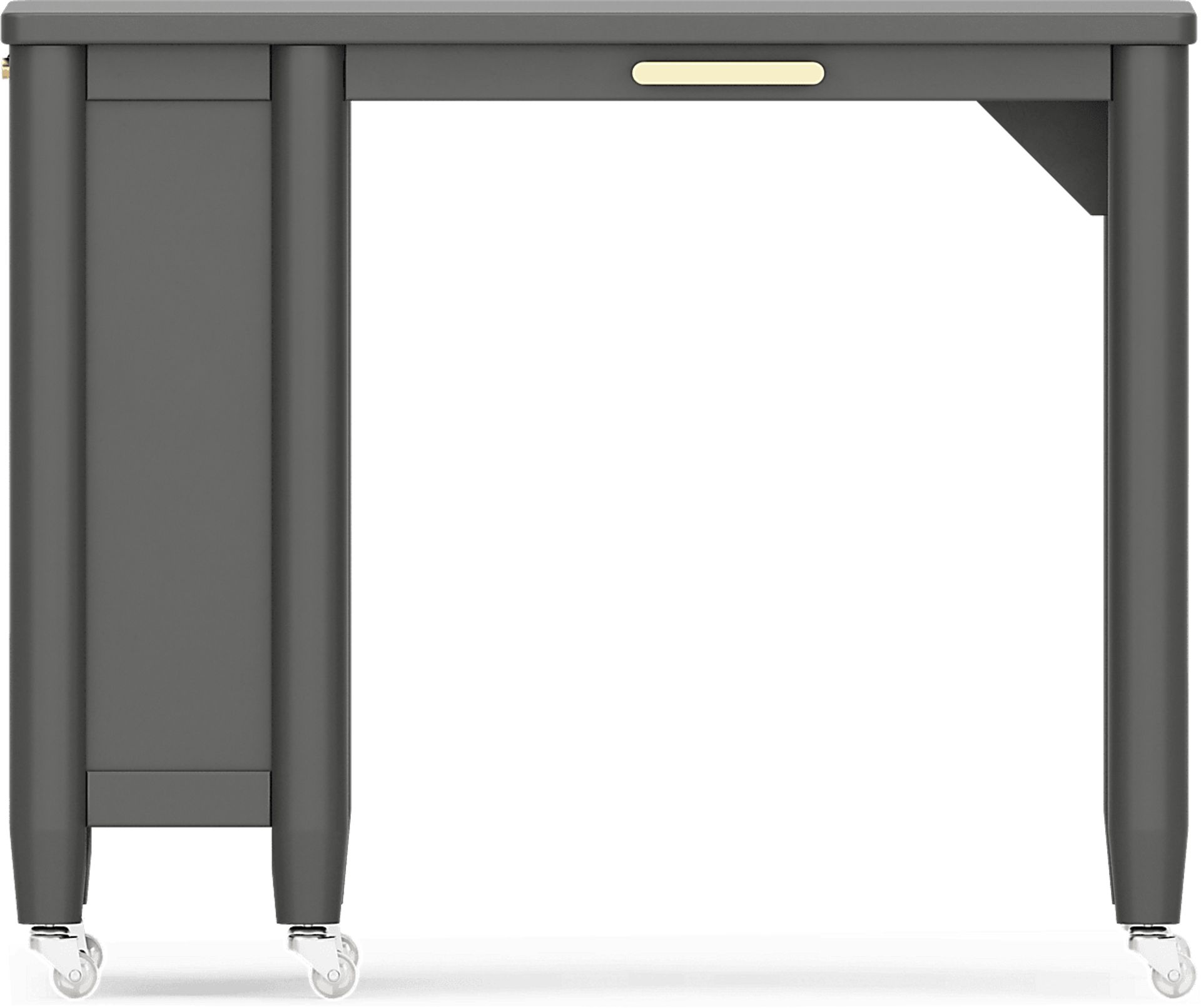 Kids Modern Colors Iron Ore Caster Desk - Image 3