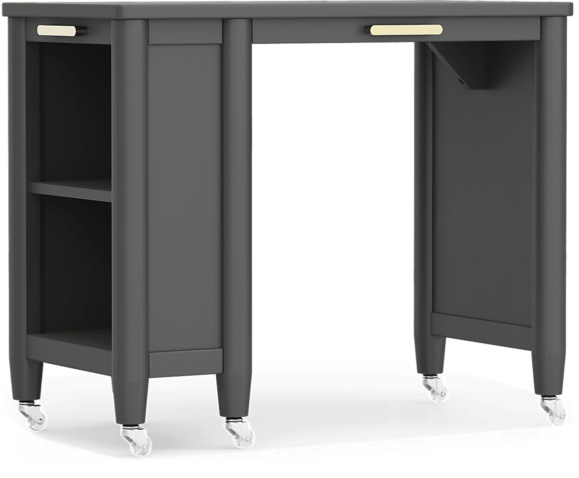 Kids Modern Colors Iron Ore Caster Desk - Image 4
