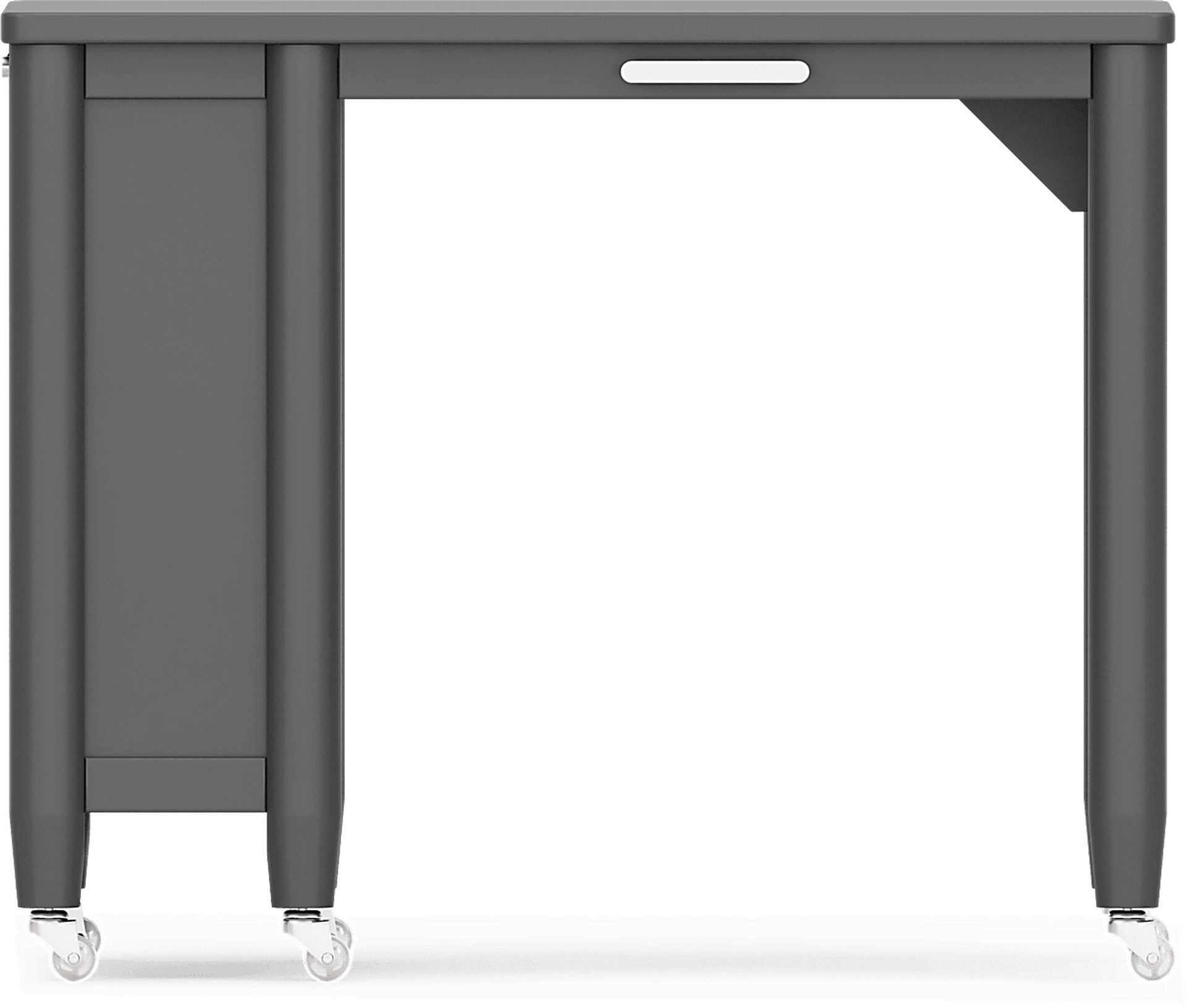 Kids Modern Colors Iron Ore Caster Desk - Image 1