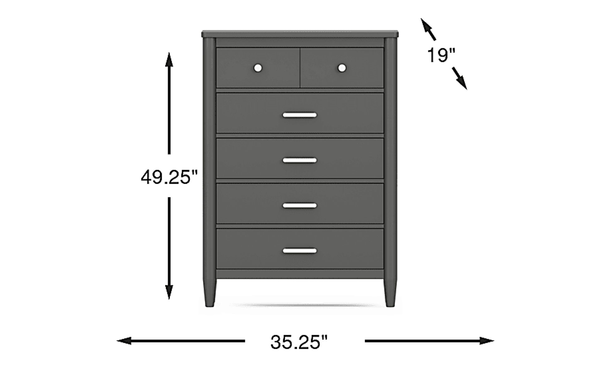 Dimension Image. Please refer to the Dimension Tab on this page for dimension details.