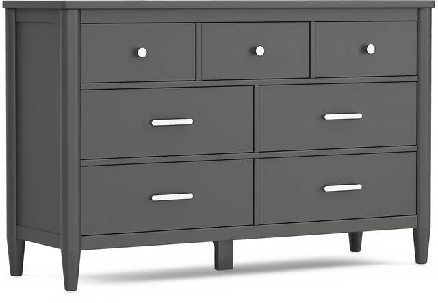 Kids Modern Colors Iron Ore Bedroom with Recharged Gray Twin Bed, Nightstand, Lounger, Bookcase - Thumbnail - Image 7
