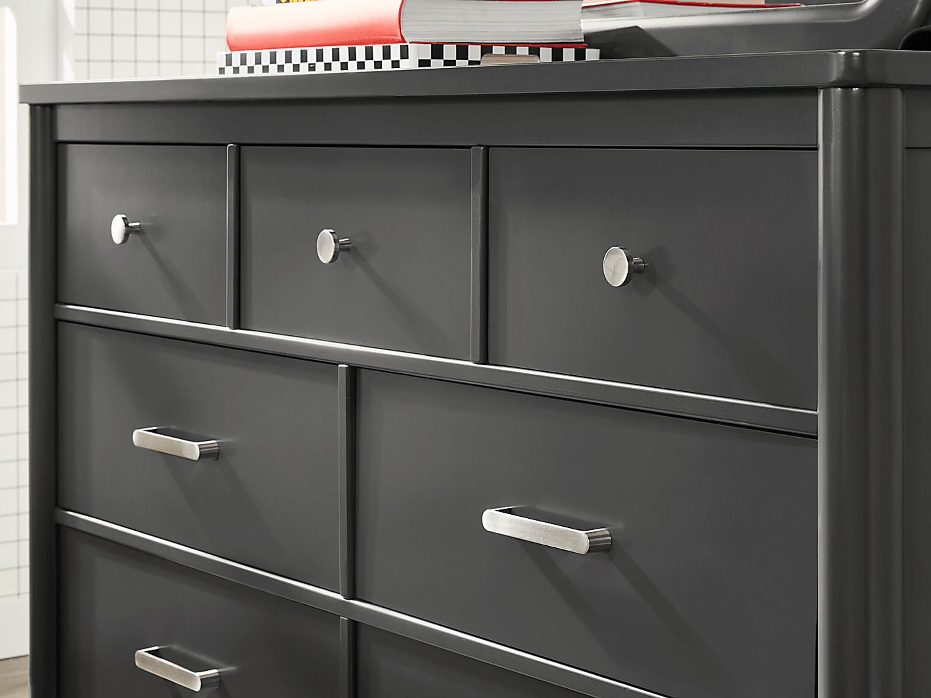 Kids Modern Colors Iron Ore Dresser - Image 4