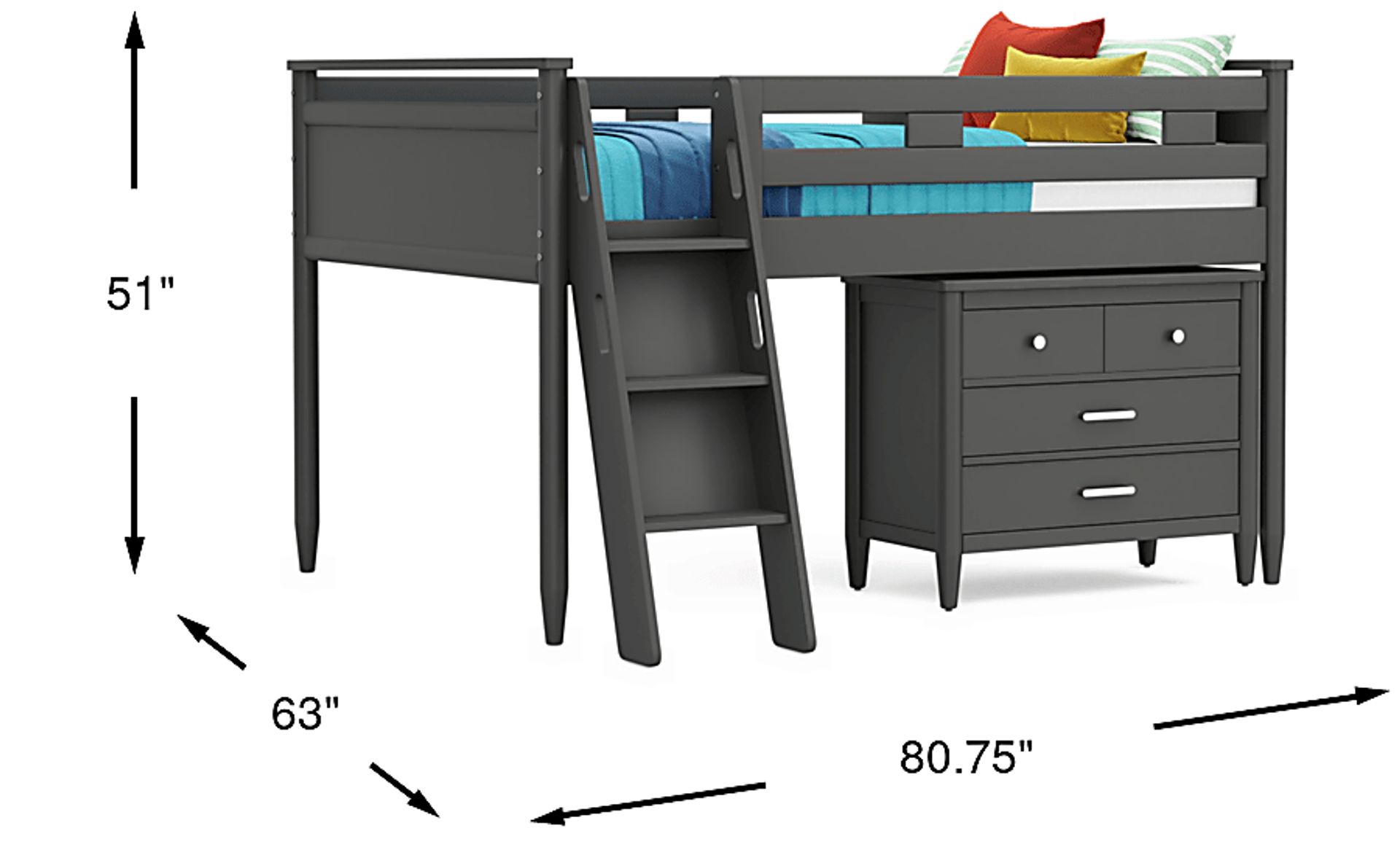 Dimension Image. Please refer to the Dimension Tab on this page for dimension details.