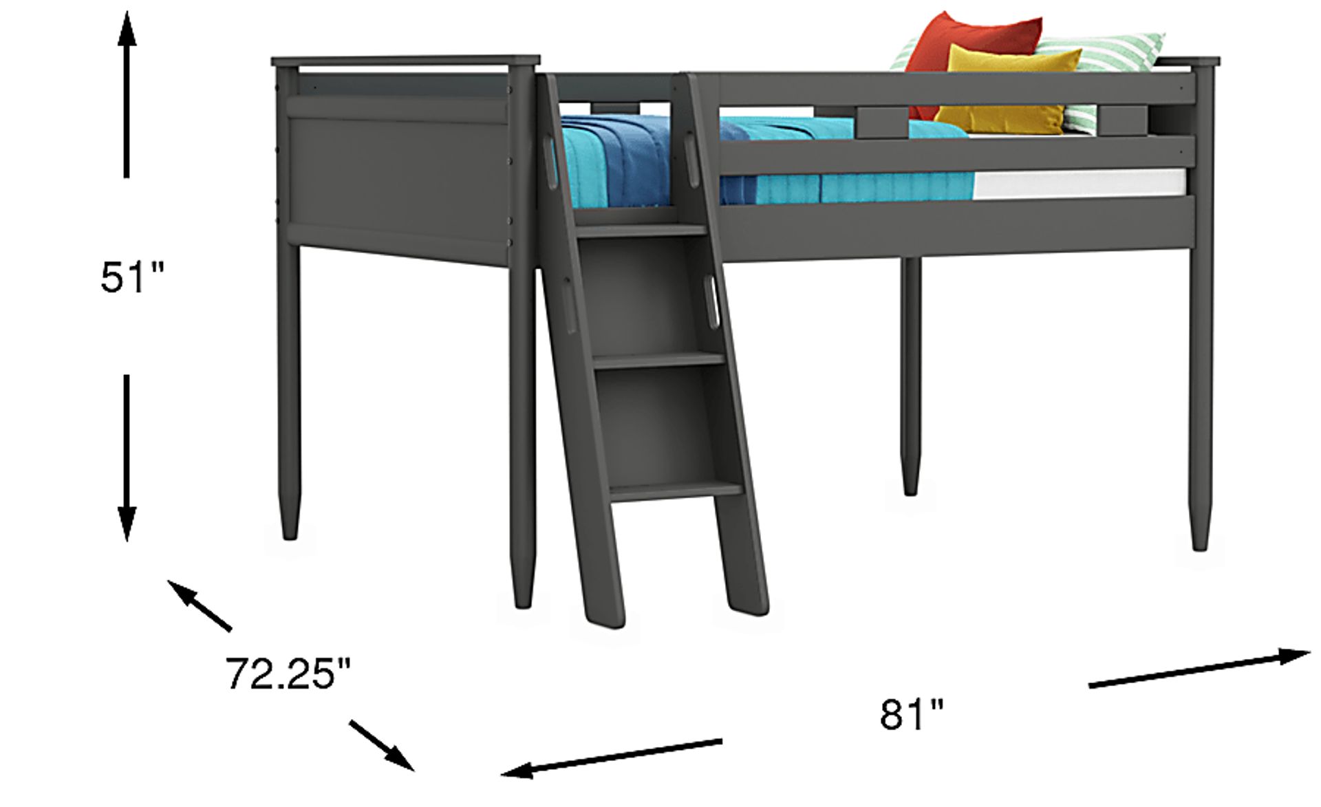 Dimension Image. Please refer to the Dimension Tab on this page for dimension details.