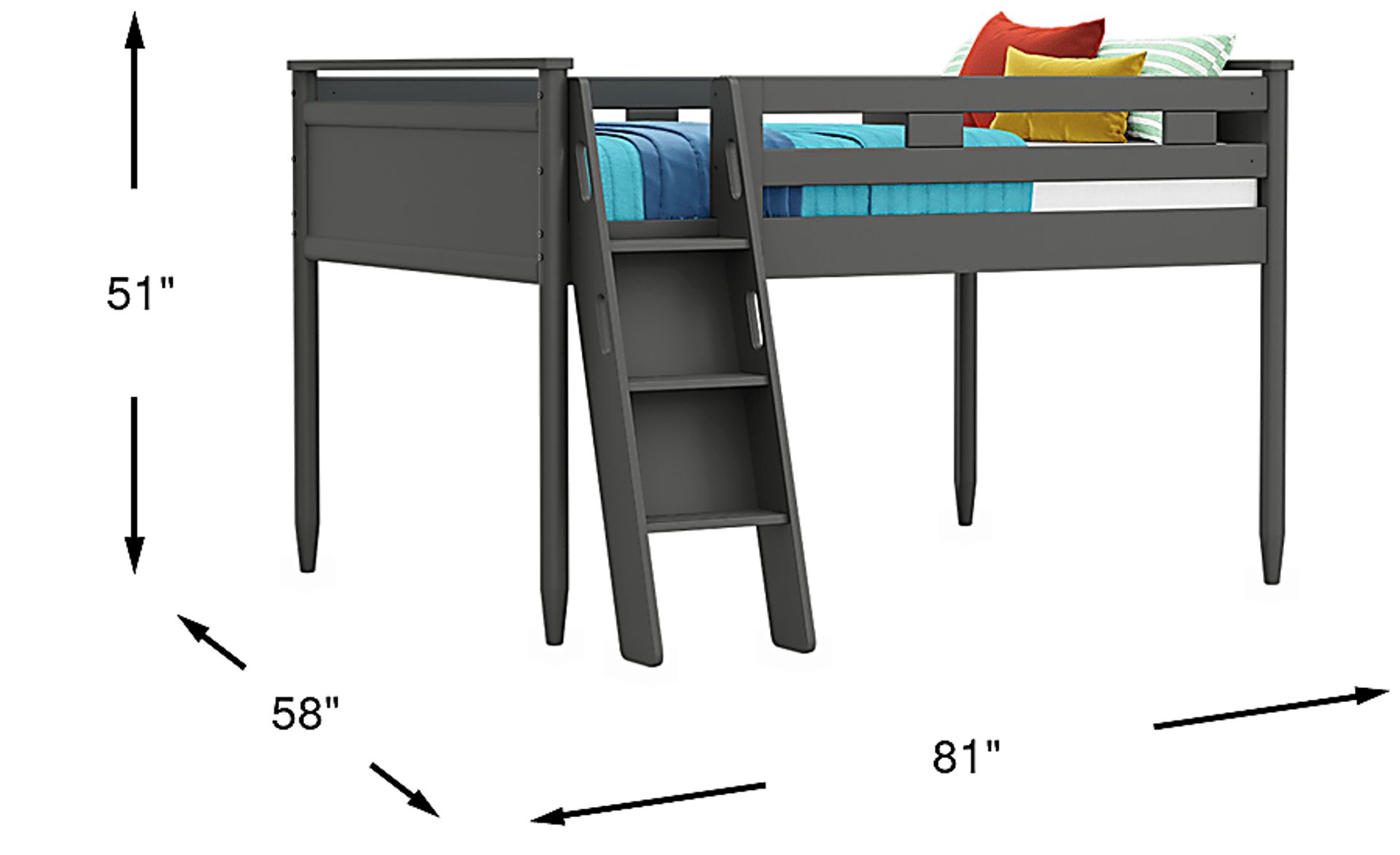 Dimension Image. Please refer to the Dimension Tab on this page for dimension details.