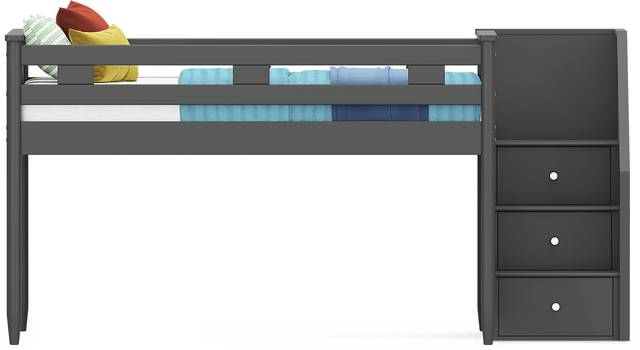 Kids Modern Colors Iron Ore Full Step Loft - Thumbnail - Image 2