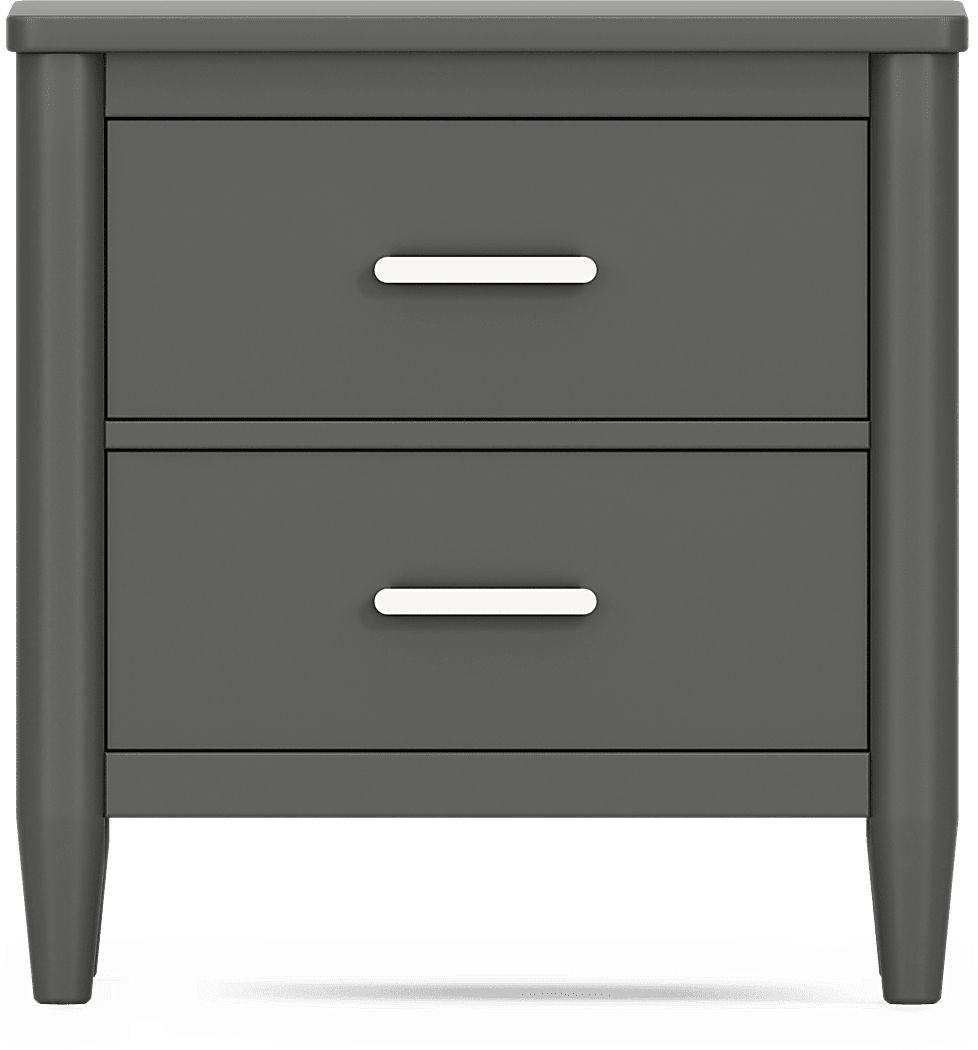 Kids Modern Colors Iron Ore Nightstand