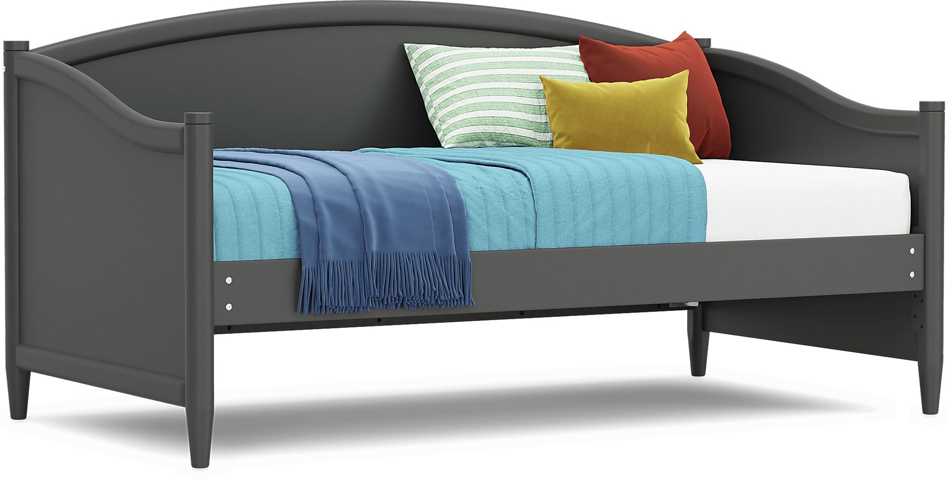 Kids Modern Colors Iron Ore Twin Daybed - Image 3
