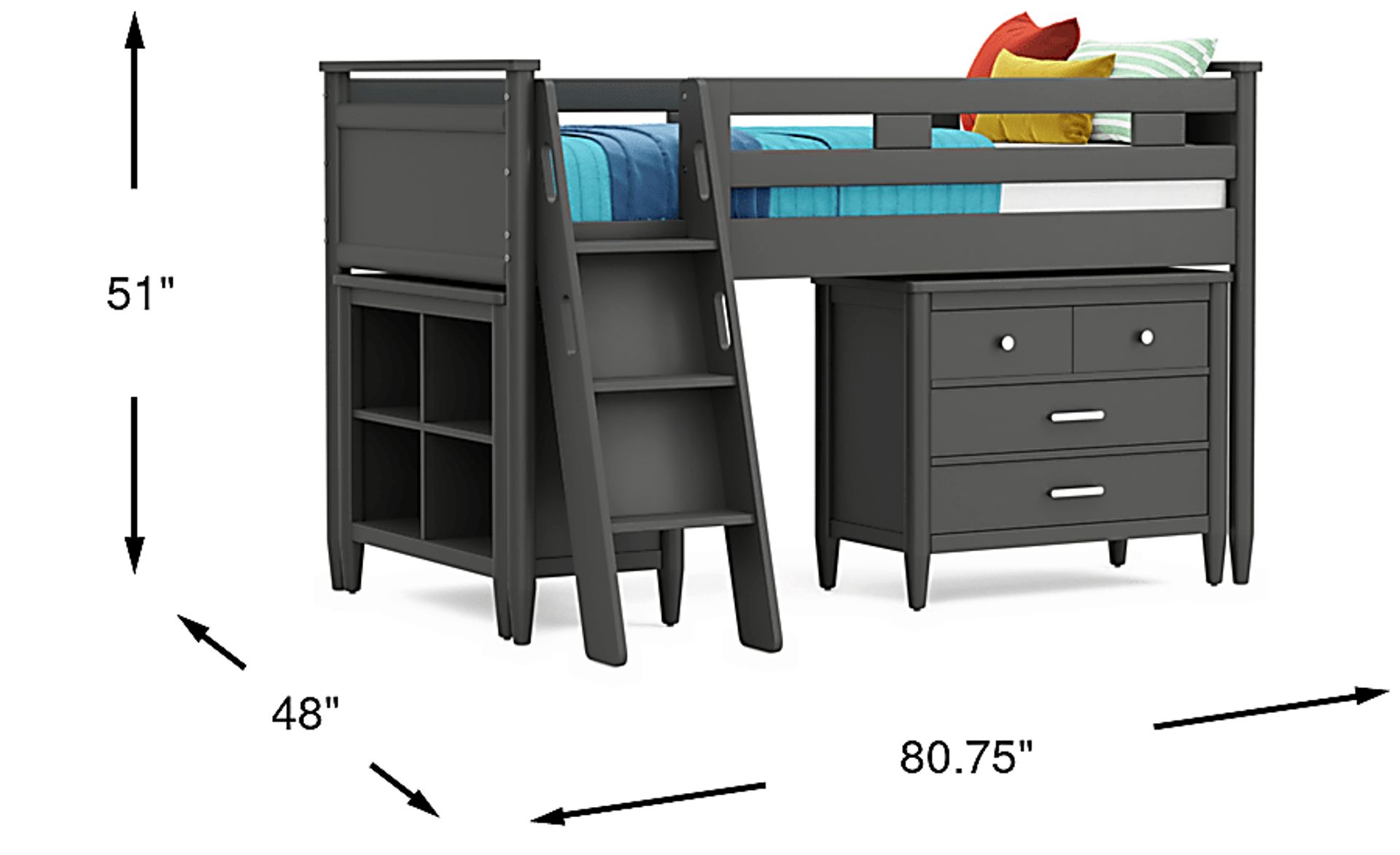 Dimension Image. Please refer to the Dimension Tab on this page for dimension details.