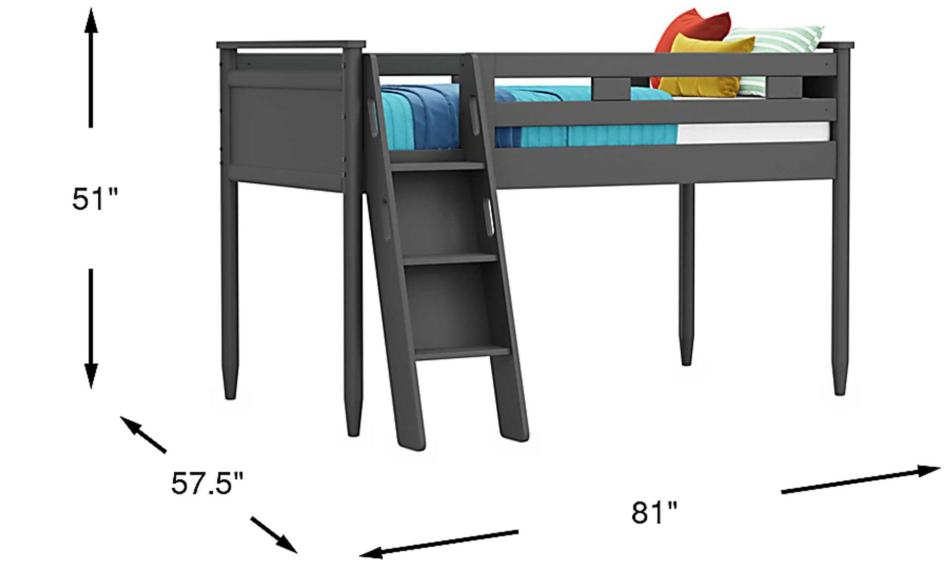 Dimension Image. Please refer to the Dimension Tab on this page for dimension details.