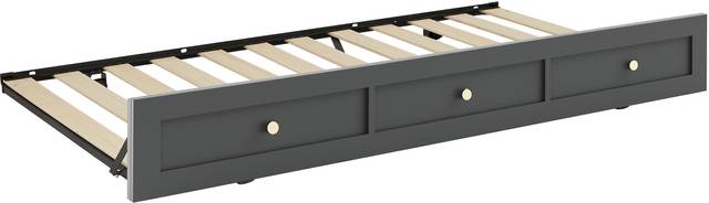 Kids Modern Colors Iron Ore Twin Trundle - Thumbnail - Image 2