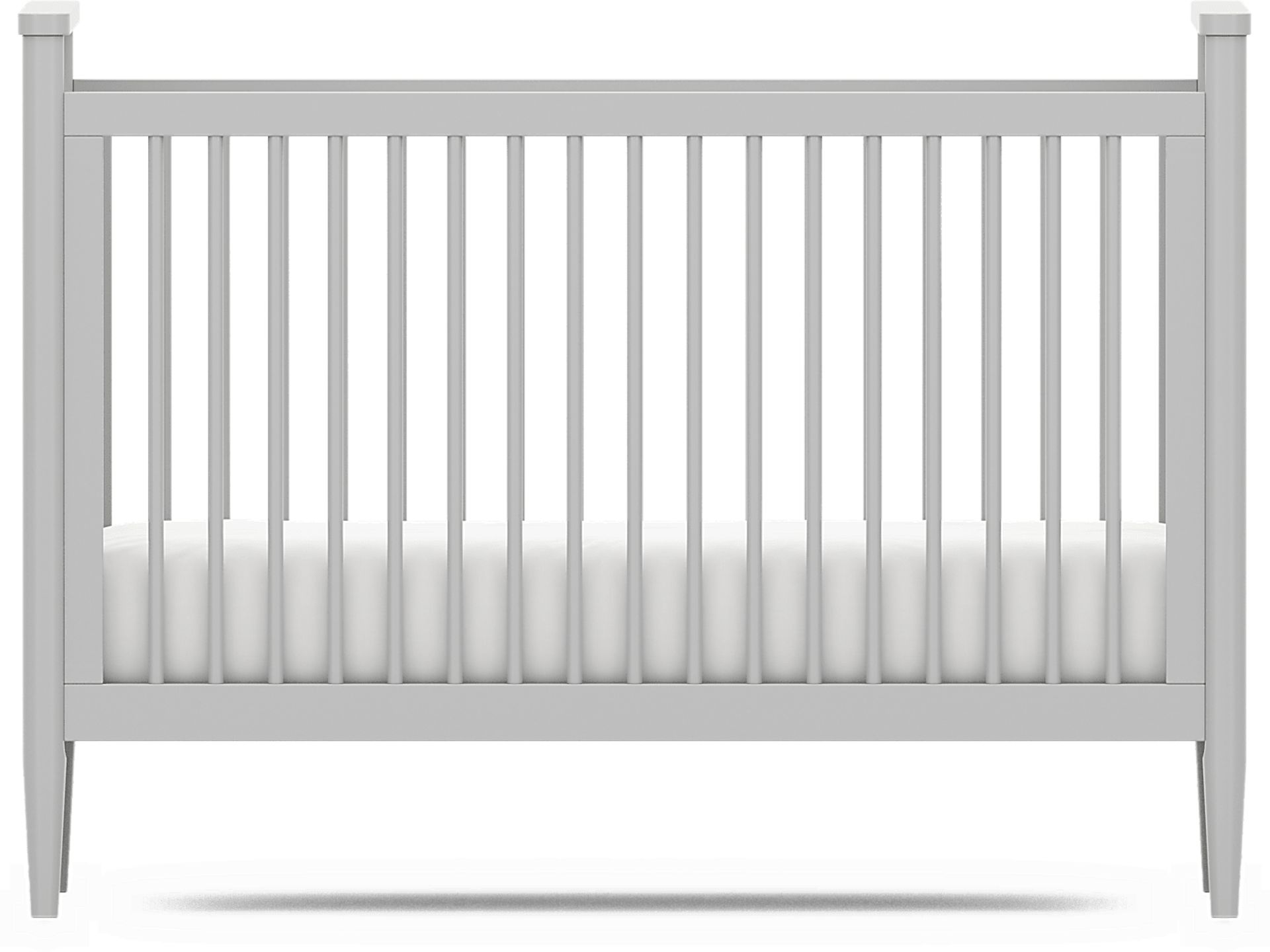 Kids Modern Colors Light Gray 3-in-1 Convertible Crib - Image 5