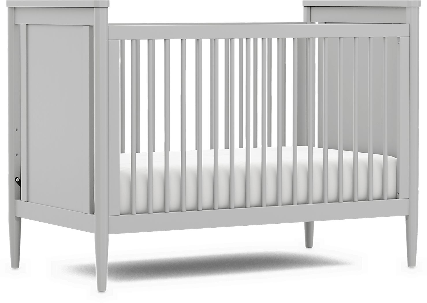 Kids Modern Colors Light Gray 3-in-1 Convertible Crib