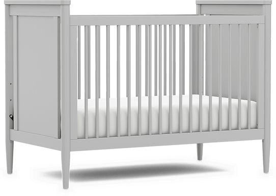 Kids Modern Colors Light Gray 3-in-1 Convertible Crib