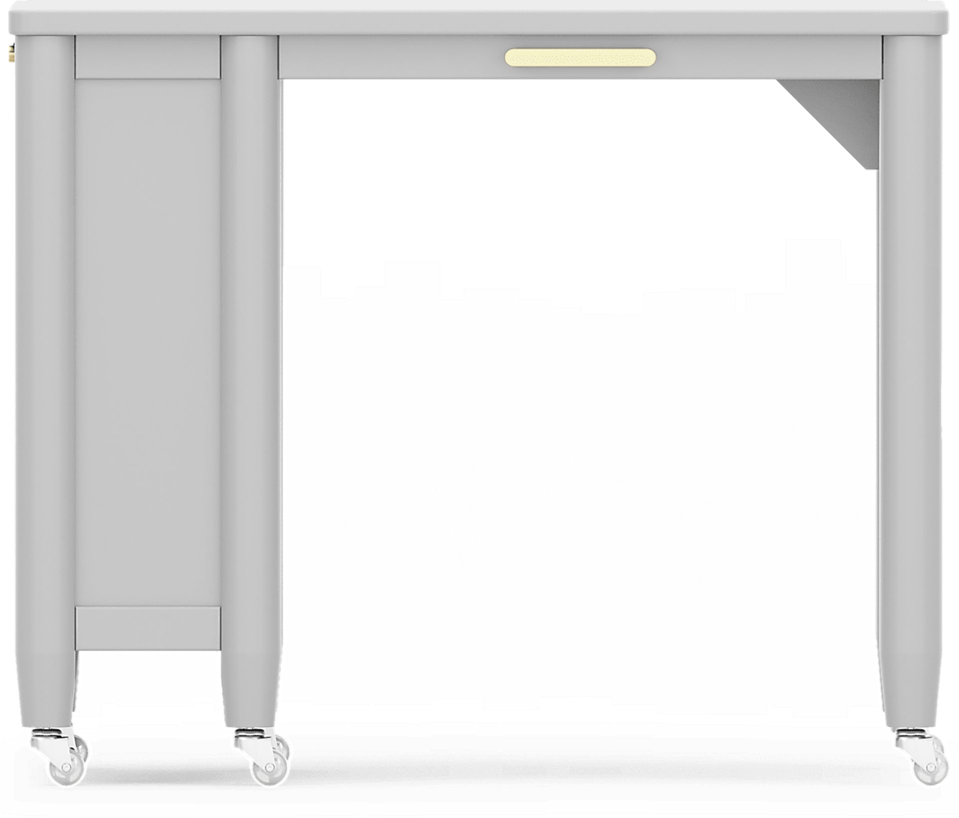 Kids Modern Colors Light Gray Caster Desk - Image 3