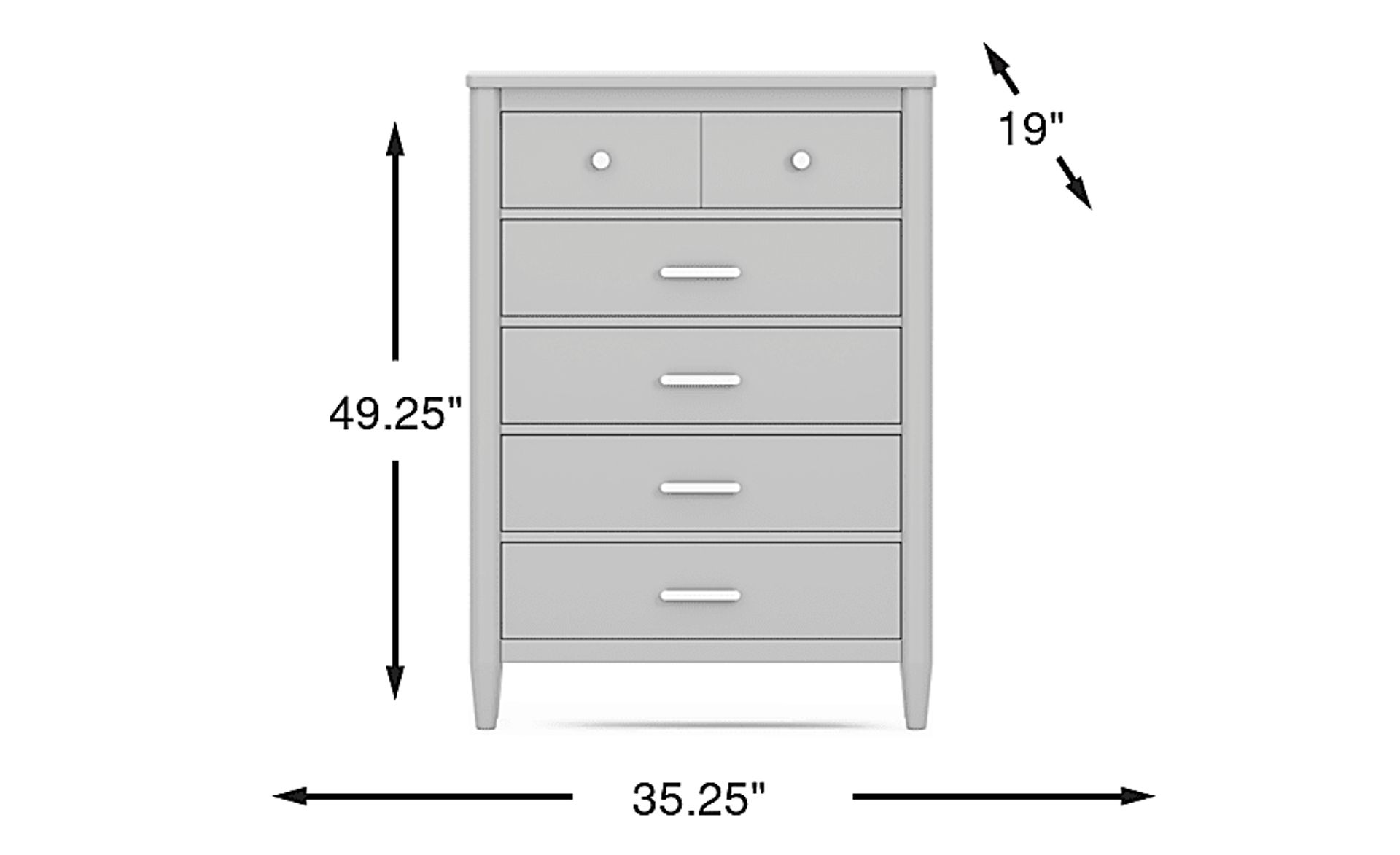 Dimension Image. Please refer to the Dimension Tab on this page for dimension details.