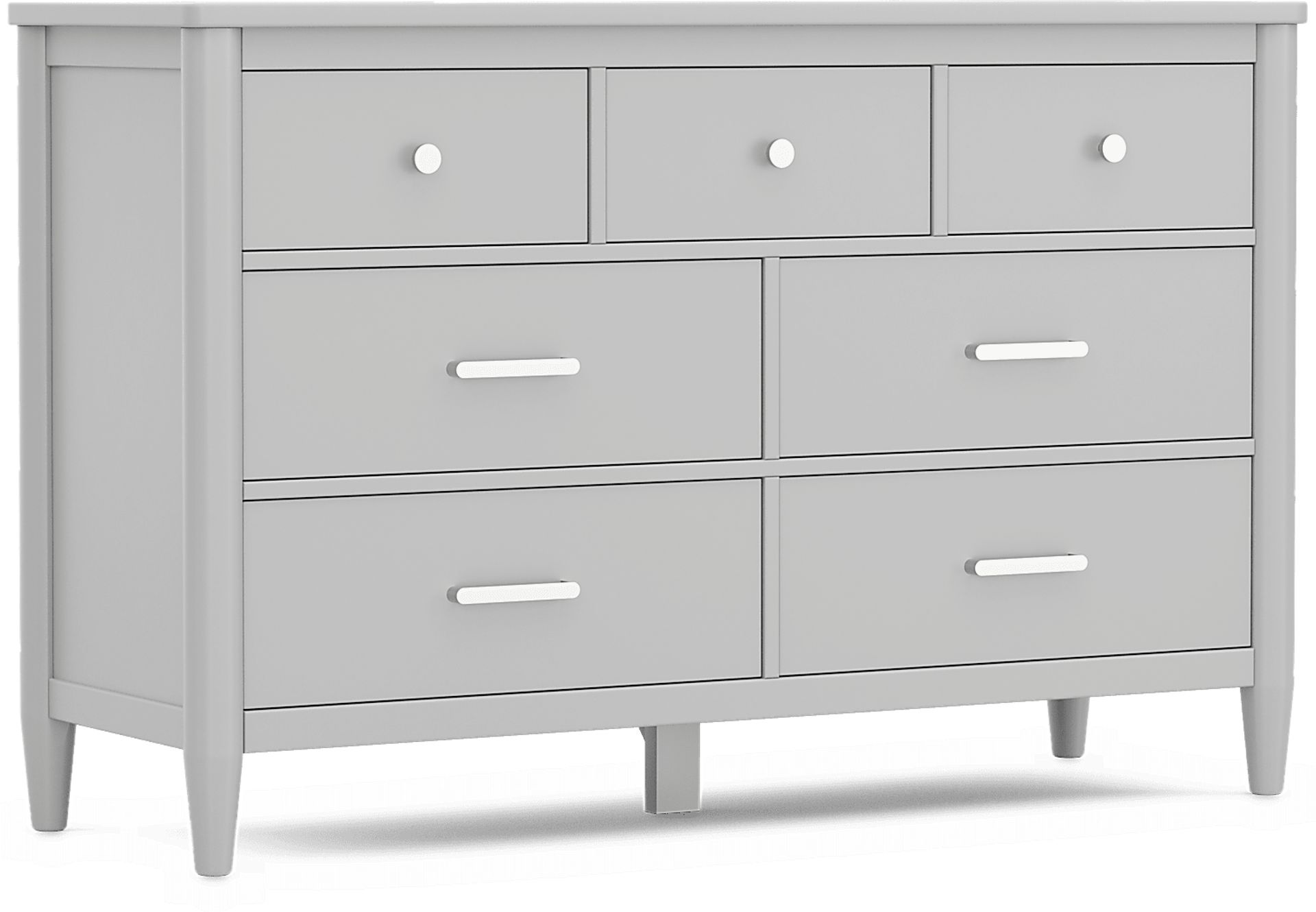 Kids Modern Colors Light Gray Twin Panel Bedroom - Image 5