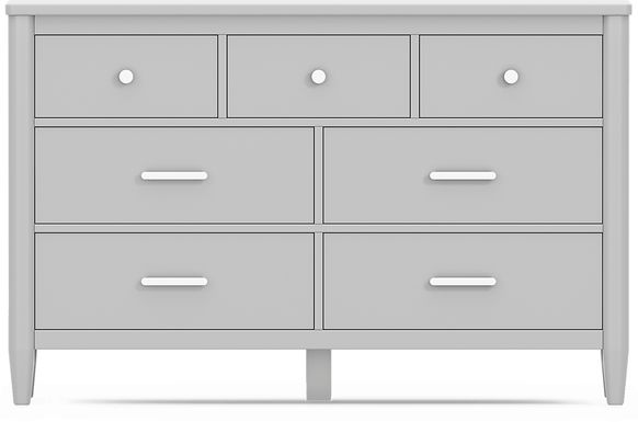 Kids Modern Colors Light Gray Dresser