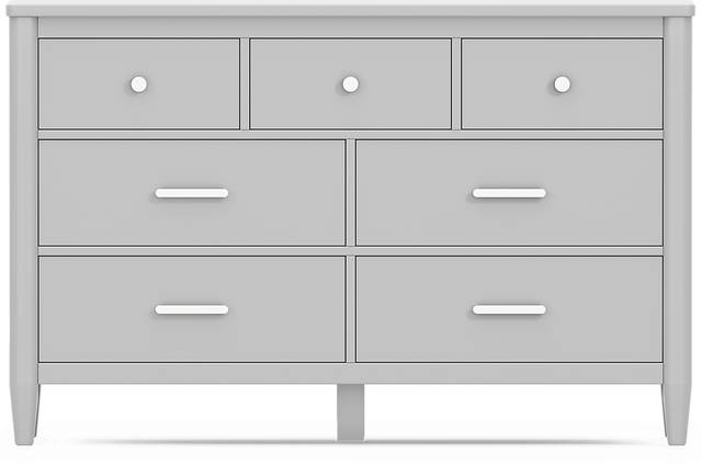 Kids Modern Colors Light Gray Full Panel Bedroom - Thumbnail - Image 4