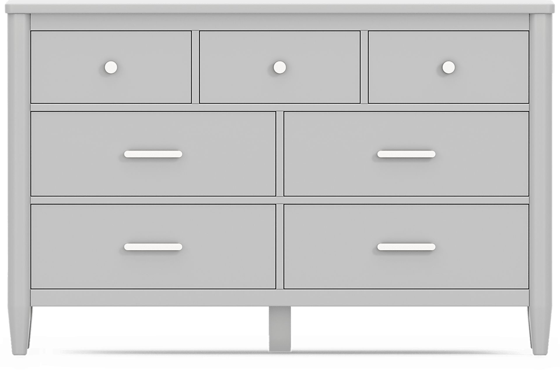 Kids Modern Colors Light Gray Twin Panel Bedroom - Image 4