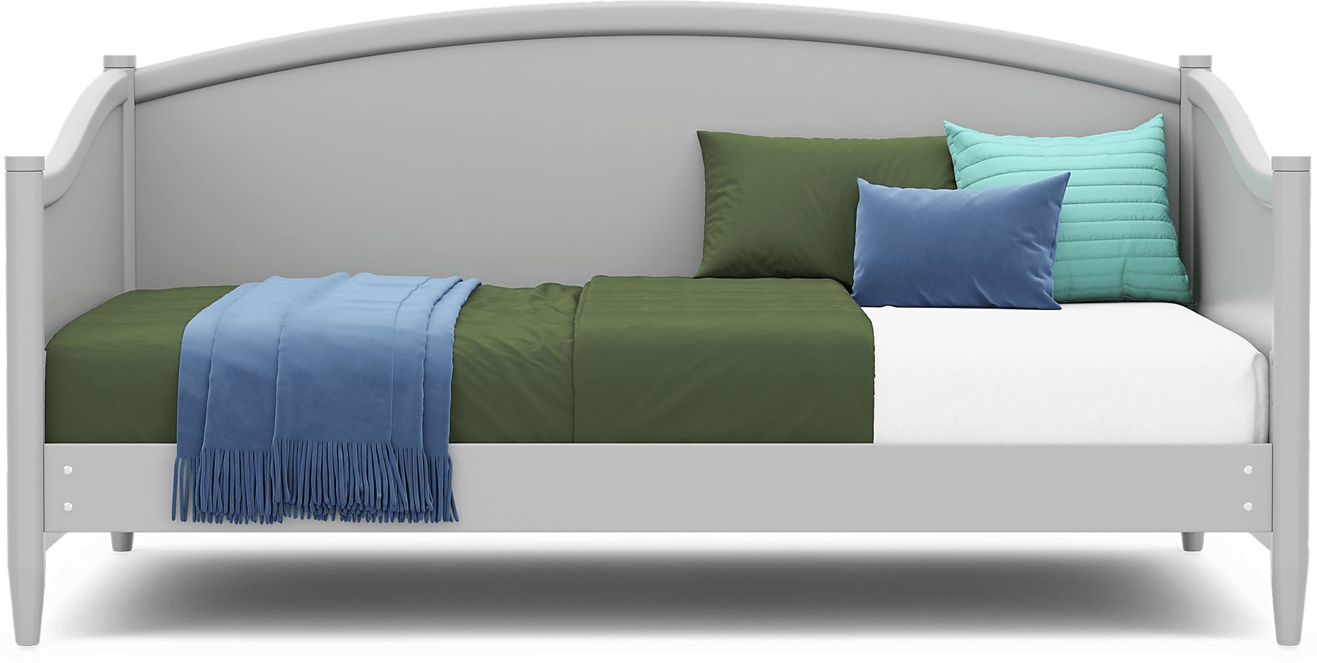 Kids Modern Colors Light Gray Full Daybed - Image 2