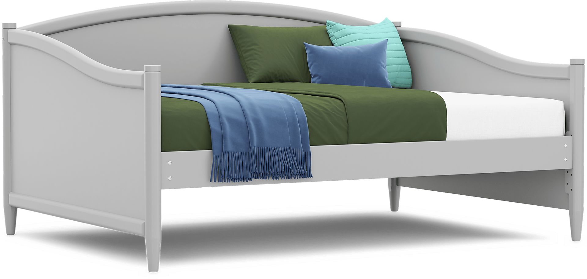 Kids Modern Colors Light Gray Full Daybed - Image 3