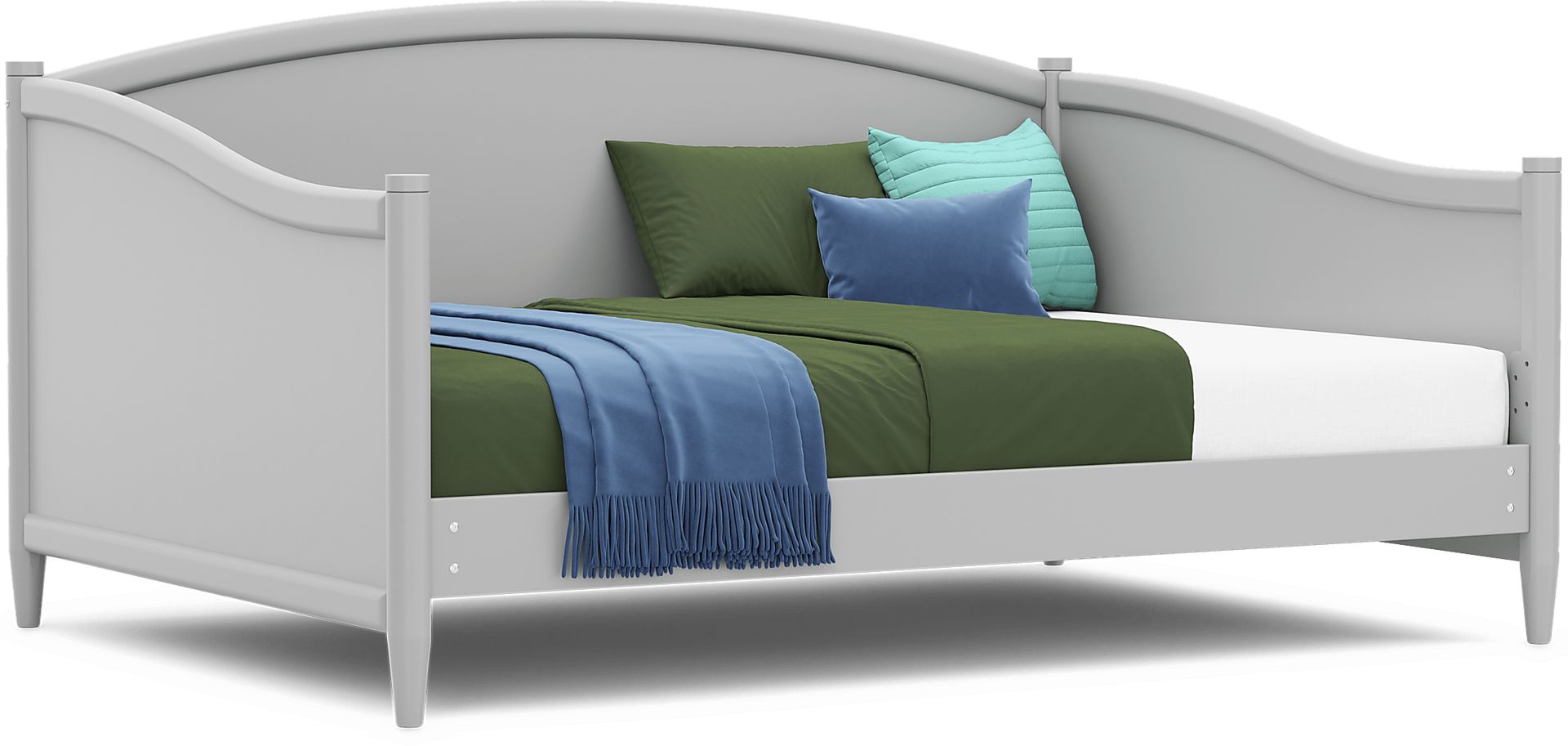 Kids Modern Colors Light Gray Full Daybed - Image 1