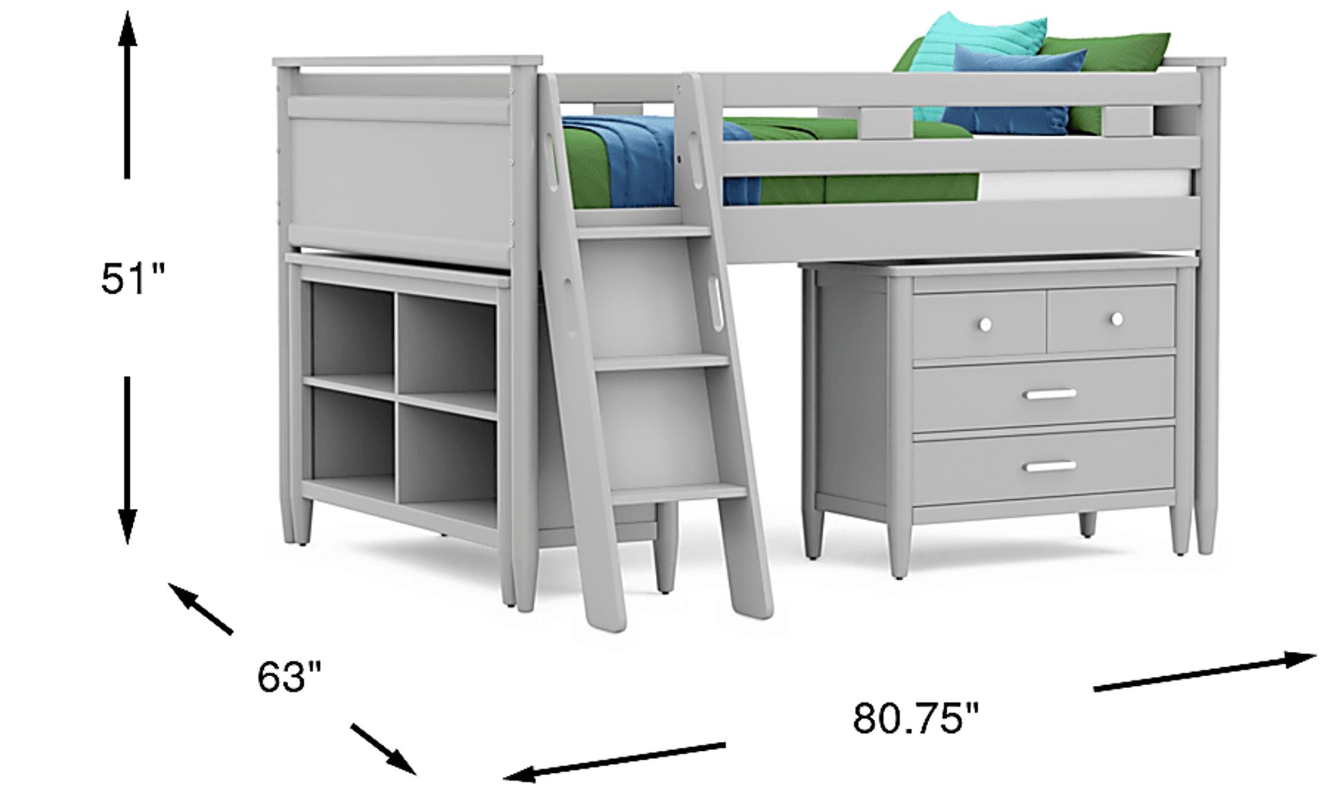 Dimension Image. Please refer to the Dimension Tab on this page for dimension details.