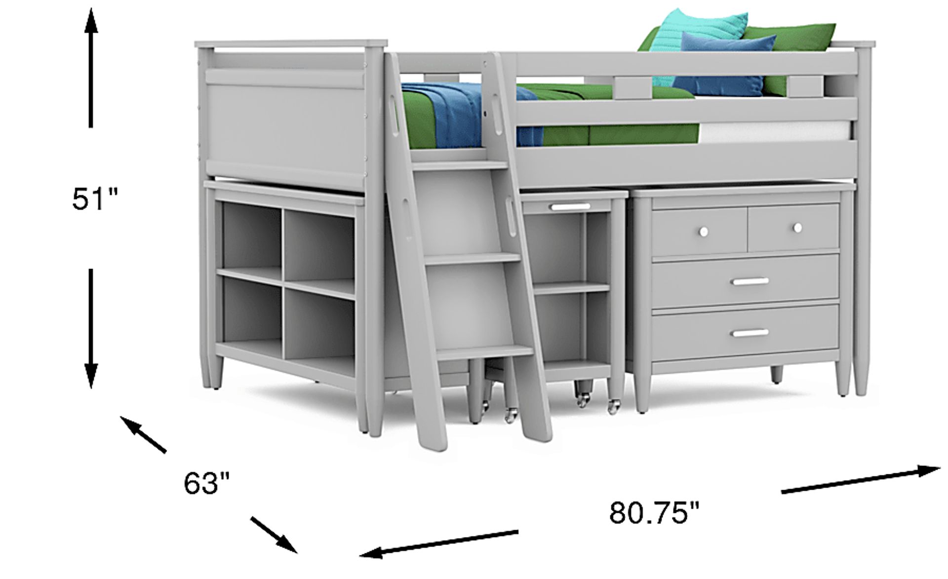 Dimension Image. Please refer to the Dimension Tab on this page for dimension details.