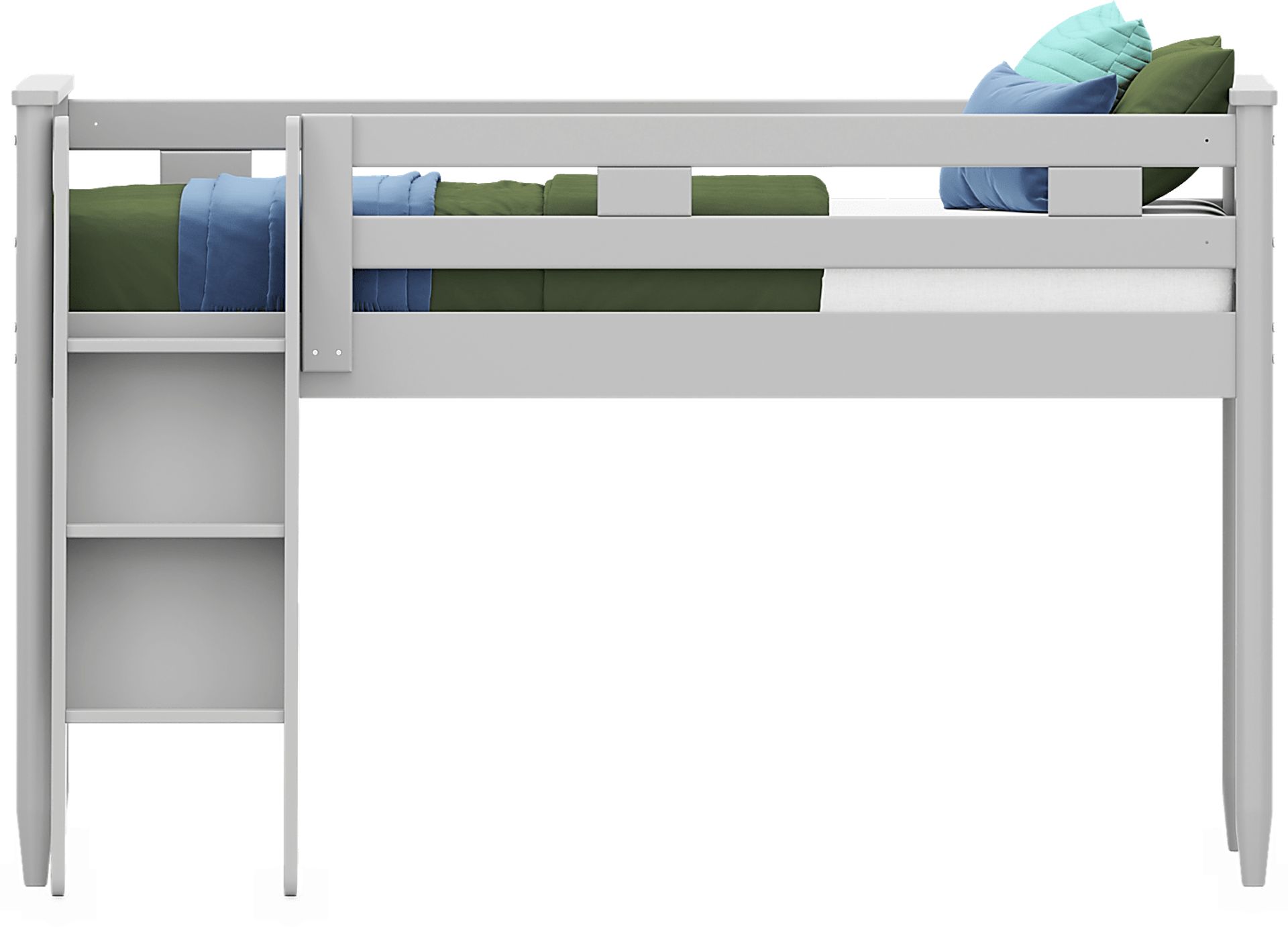 Kids Modern Colors Light Gray Full Loft - Image 2