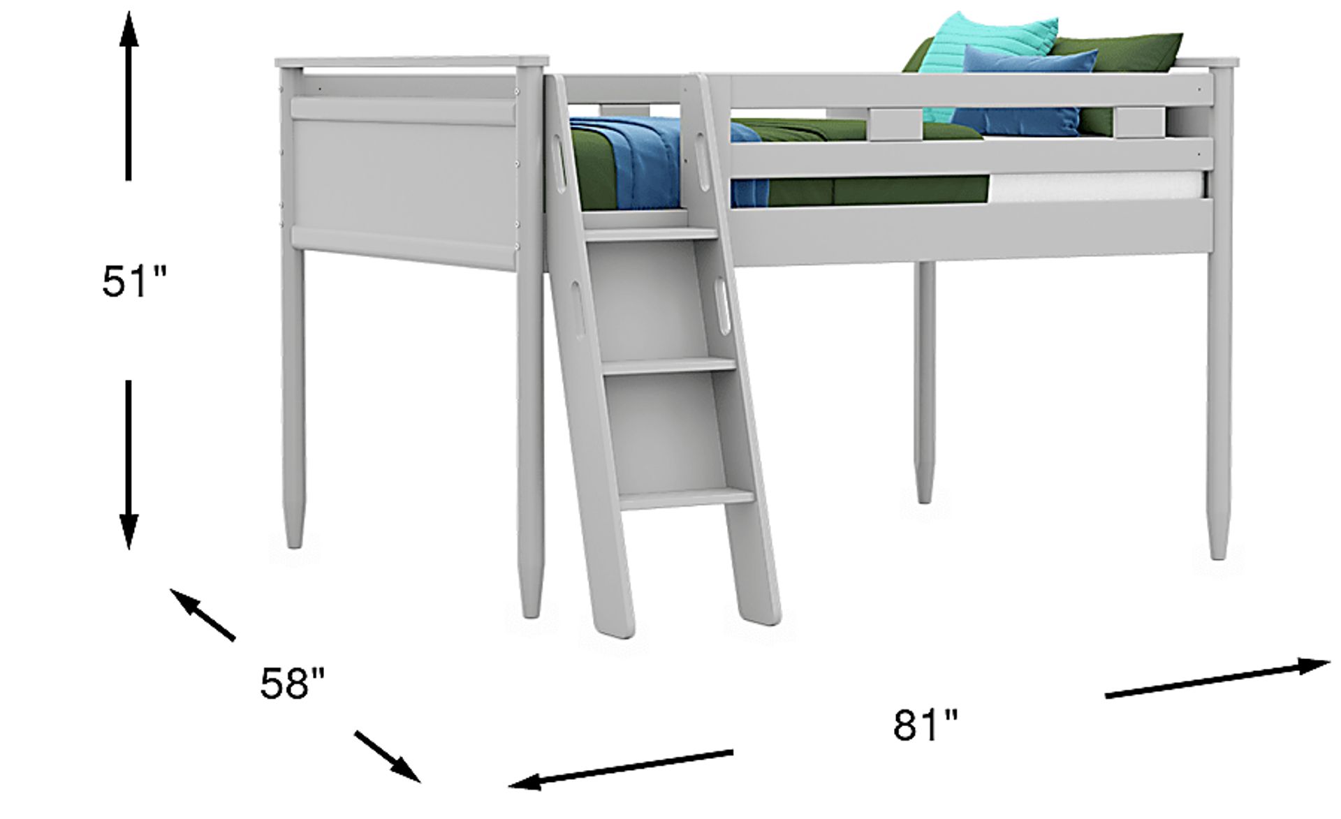Dimension Image. Please refer to the Dimension Tab on this page for dimension details.