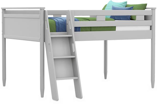 Kids Modern Colors Light Gray Full Loft - Thumbnail - Image 1