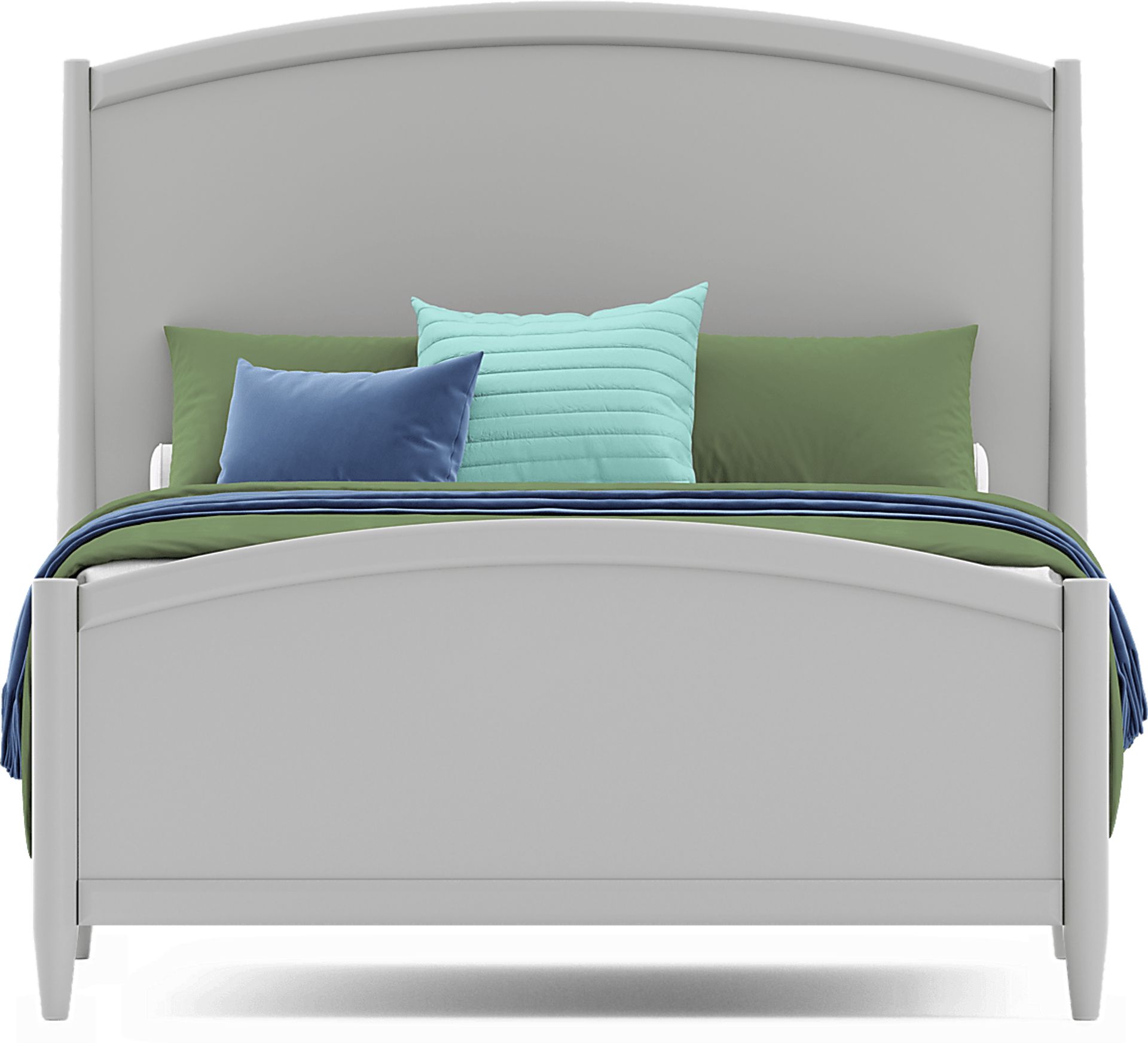 Kids Modern Colors Light Gray Full Panel Bedroom - Image 3