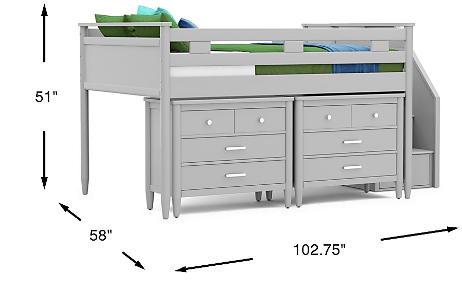 Dimension Image. Please refer to the Dimension Tab on this page for dimension details.